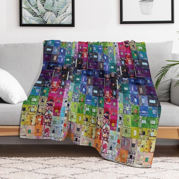 Patchwork Easy Care Throw Blanket