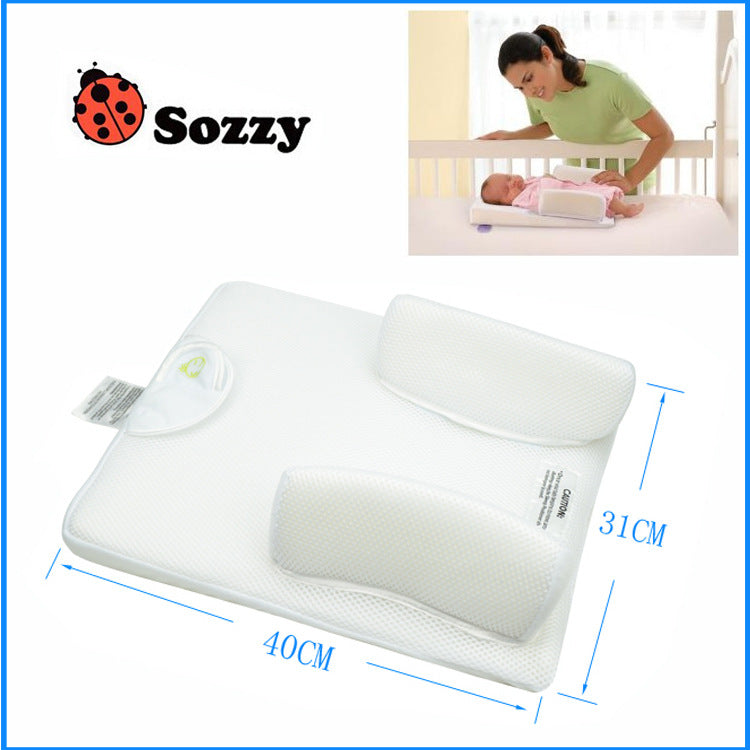 SOZZY Baby Sleep Pad Comfort Baby Pillow Stereotyped Pillow Sleep Pillow Anti-Turnover Anti-Spit Milk Pillow Bed In Bed