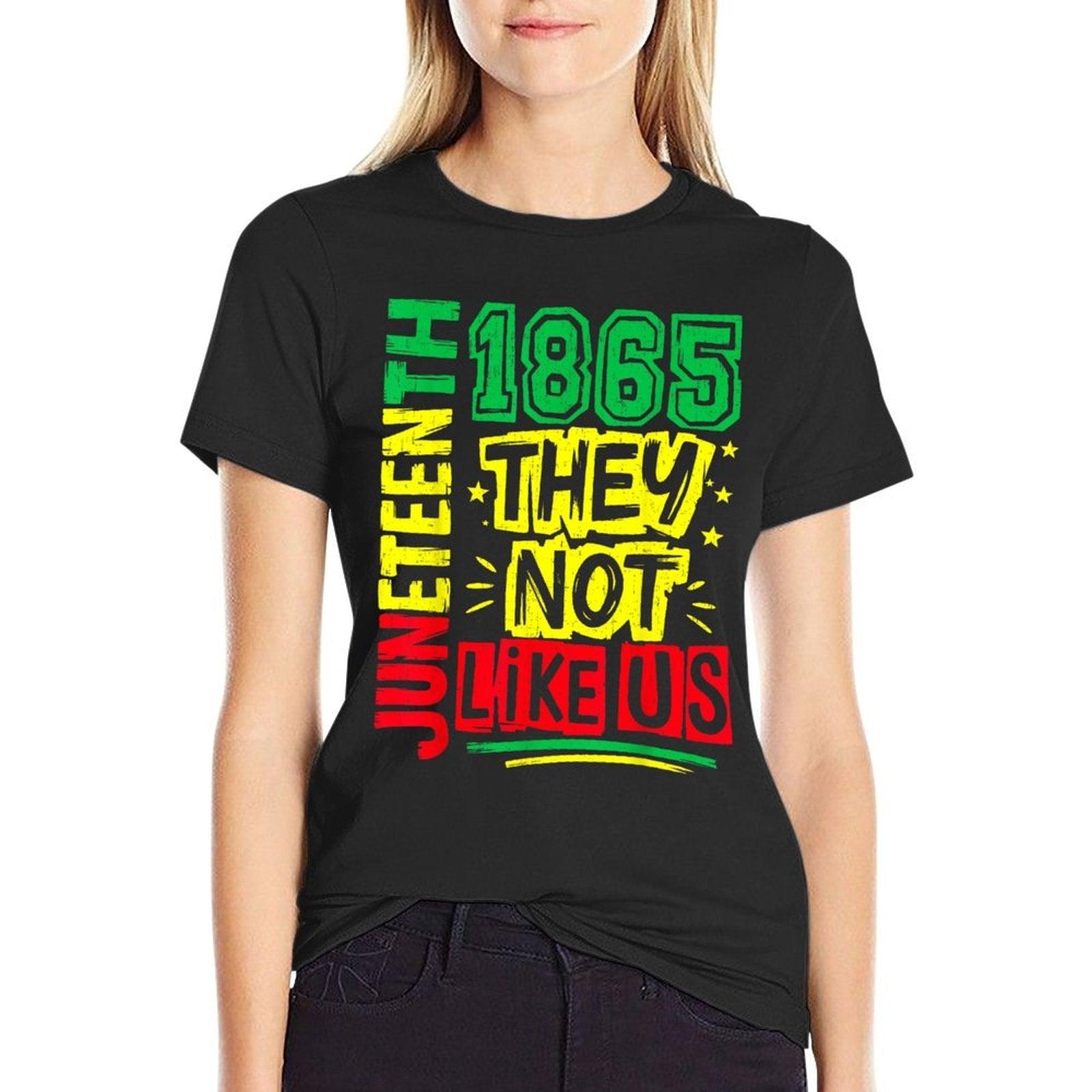 Juneteenth 1865 Black History Month Black Lives Matter Men  High-quality Stitching T-Shirt