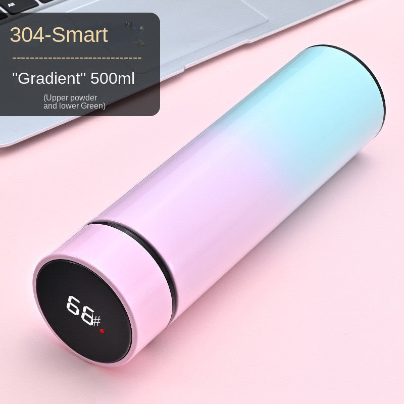 Smart Temperature Measurement Insulated Cup 304 Stainless Steel Water Cup Portable Home Cup Gift Cup Wholesale Engraving