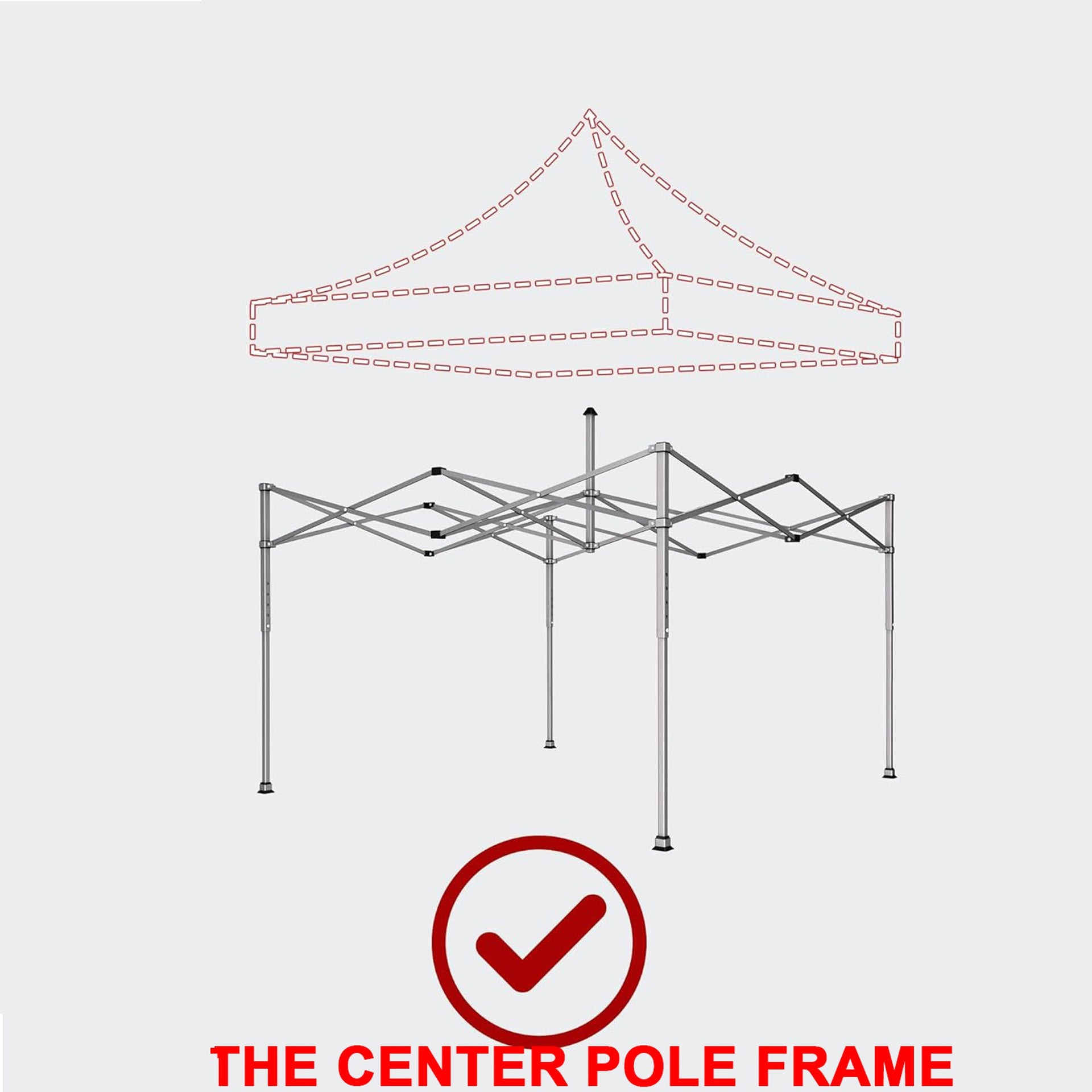 10 x 10 ft Canopy Replacement Top with 4-Pack Weight Bags, Pop Up Tent Cover Only, Frame Not Included, White