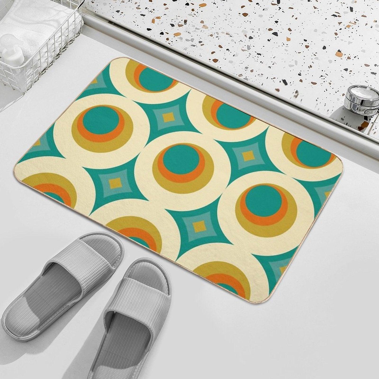 Mid-Century Modern Splash Bath Mat