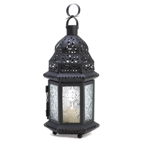 CLEAR GLASS MOROCCAN LANTERN