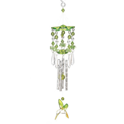 GREEN HUMMINGBIRD CHIMES