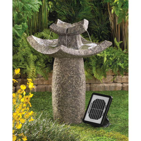 Temple Solar Water Fountain - Gifts for You 'n Me