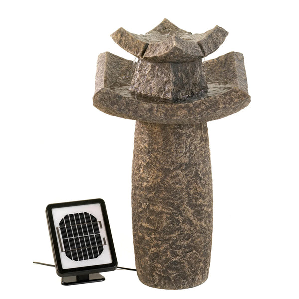Temple Solar Water Fountain - Gifts for You 'n Me
