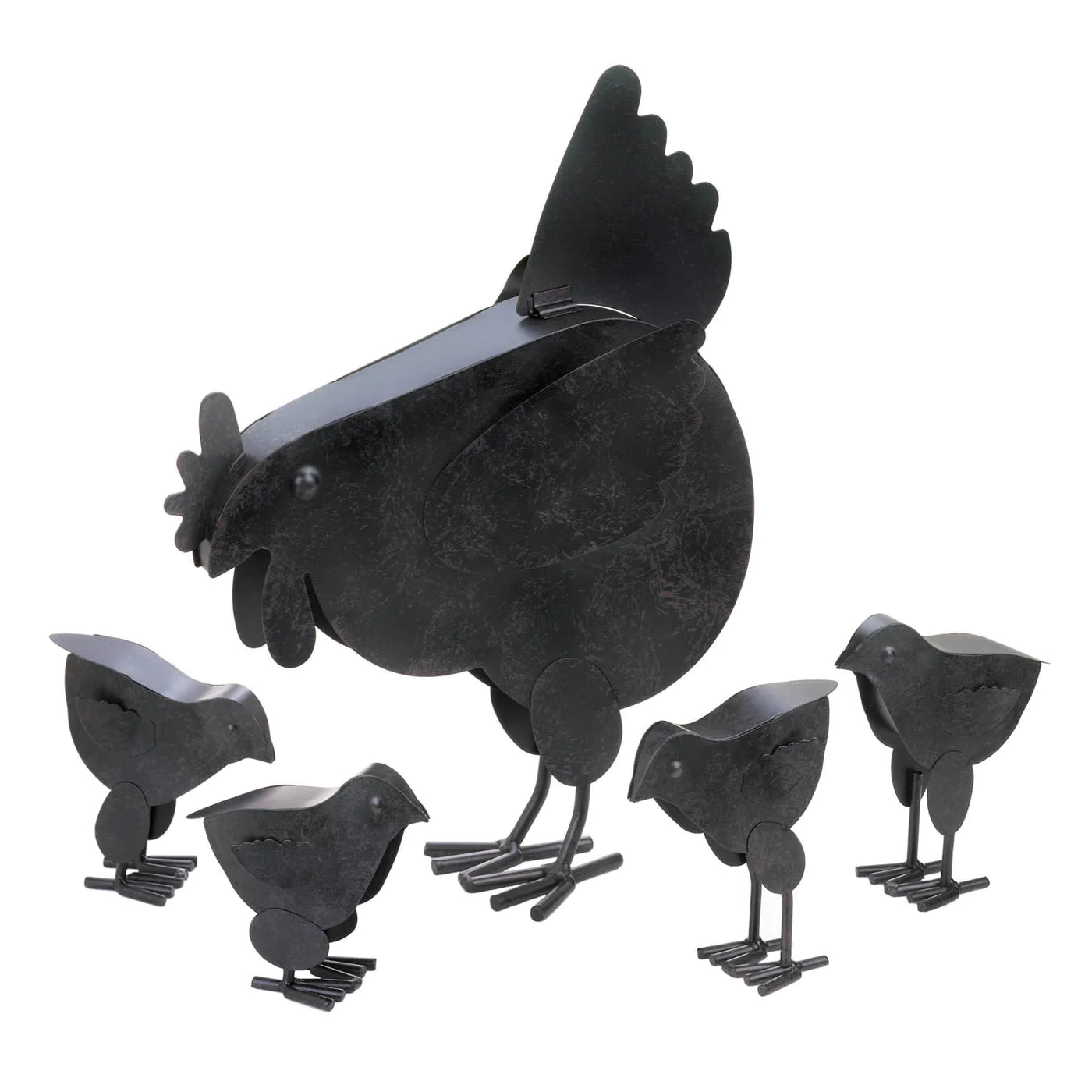 Hen with her Chicks Sculpture