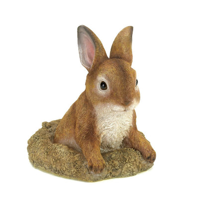 CURIOUS BUNNY GARDEN DECOR