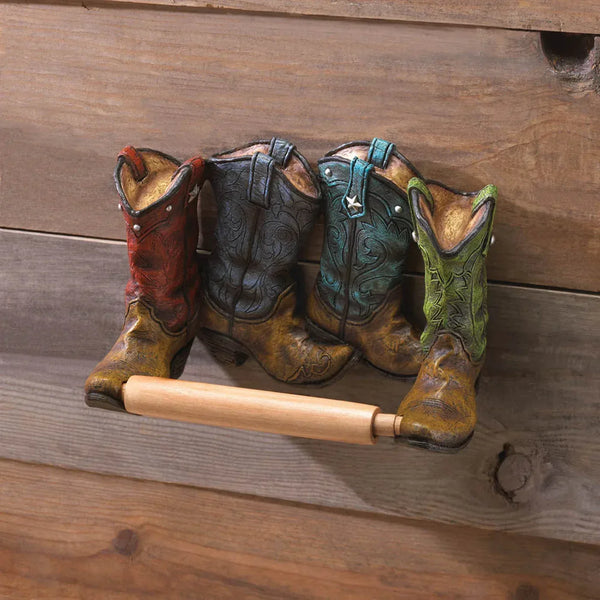 COWBOY BOOTS TOILET PAPER HOLDER - Gifts for You 'n Me