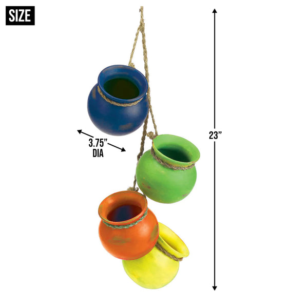 Fiesta Terra Cotta Dangling Pots - Gifts for You 'n Me