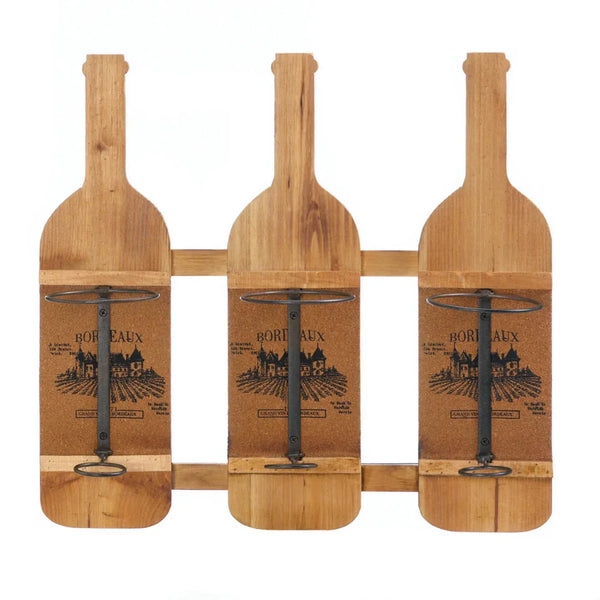 BORDEAUX WOODEN WINE BOTTLE HOLDER - Gifts for You 'n Me