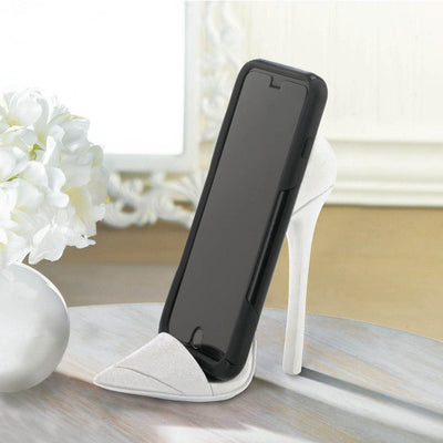 DAZZLING WHITE SHOE PHONE HOLDER