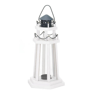 LIGHTHOUSE POINT WOODEN LANTERN