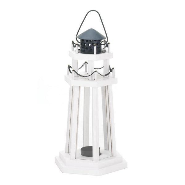 LIGHTHOUSE POINT WOODEN LANTERN