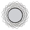 GEOMETRIC BLACK WALL MIRROR