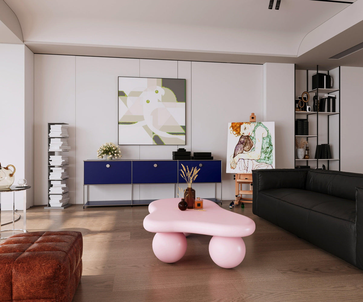 Modern Pink Cloud Coffee Table