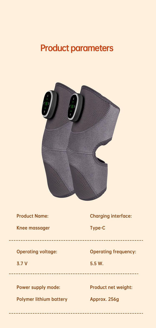 Heated Knee Brace Wrap Pad Dual-use Thermostat Usb Heating Knee Pads For Knee Sprains Strains Arthritis with massage