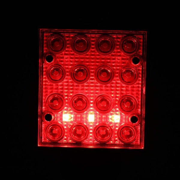 16 LEDs Work Flashlights White Red Blue Light Car Repair Working Lamp USB 18650 Torch Built-in Magnet Hook