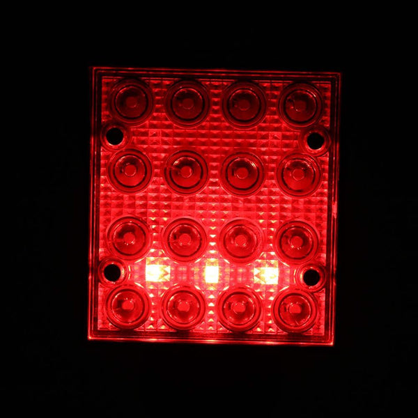 16 LEDs Work Flashlights White Red Blue Light Car Repair Working Lamp USB 18650 Torch Built-in Magnet Hook