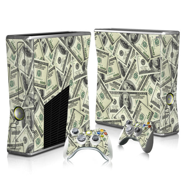 Xbox 360 Slim Full Body Color Membrane Stickers with Scratch-Resistant Protection