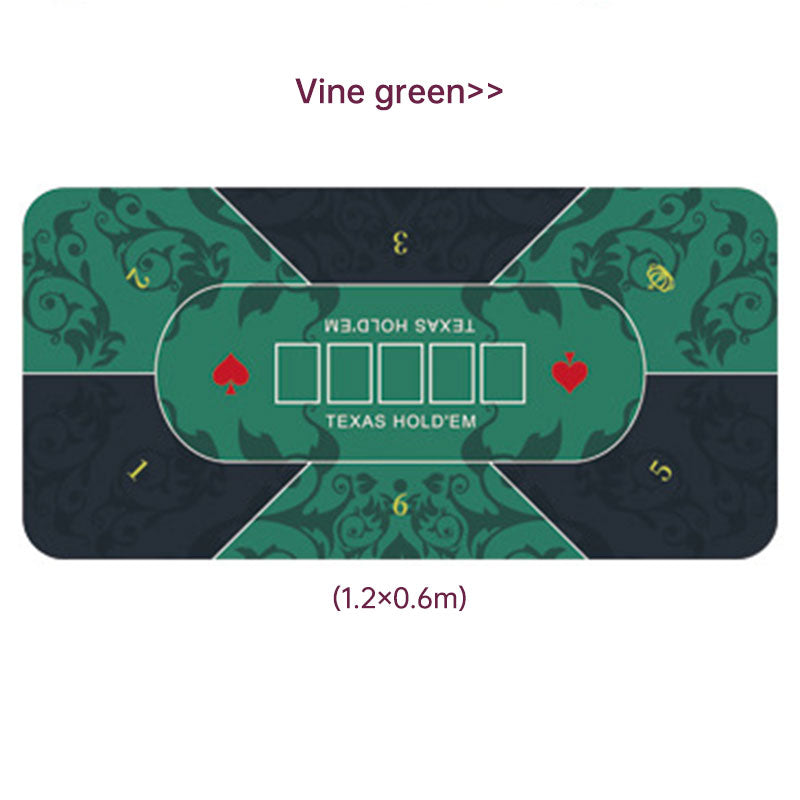 Dezhou playing card pad tablecloth table cushion square round chip rubber cushion playing card table top cushion