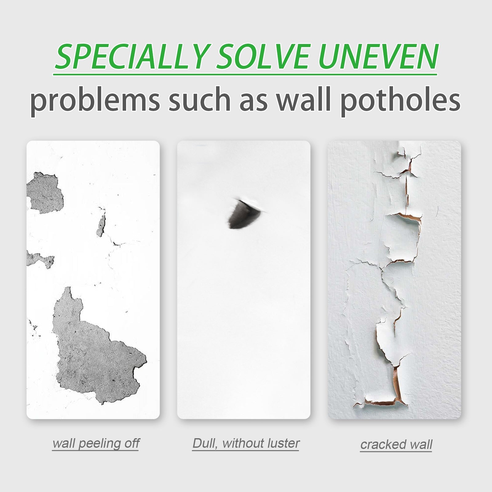 Wall Repair Paint: White Wall Repair Roller Brush Moisture-Proof Peeling Cover Stains And Cracks Renovation Paint