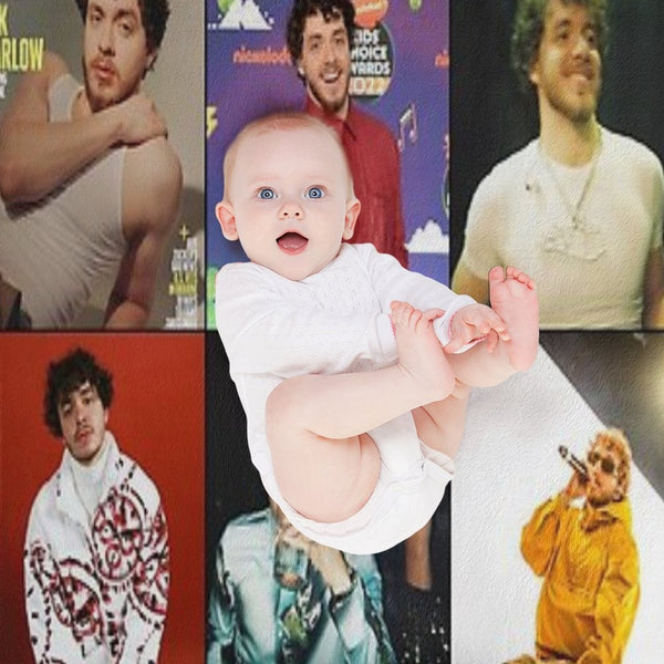 Jack Harlow Photo Collage Sustainable Throw Blanket
