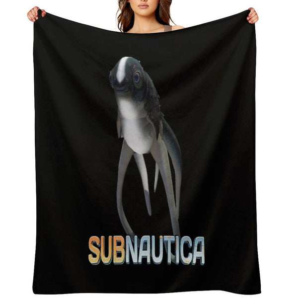 Subnautica - Cuddlefish Velvety-soft Throw Blanket