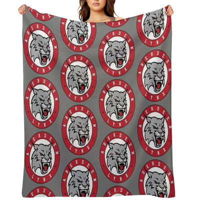 RED Lynx Logo Plush Throw Blanket