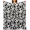 Halloween Skeleton Jack Skellington Pattern Skelington Versatility Throw Blanket