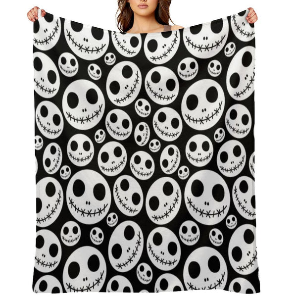 Halloween Skeleton Jack Skellington Pattern Skelington Versatility Throw Blanket