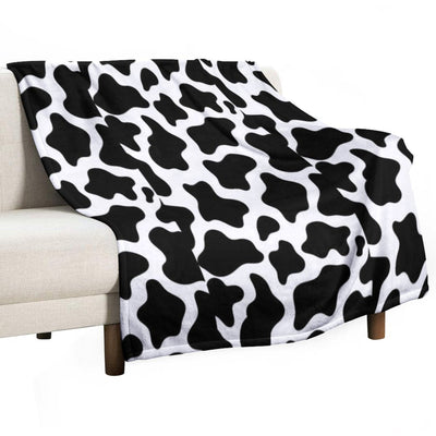Cow Shrink-resistant Throw Blanket