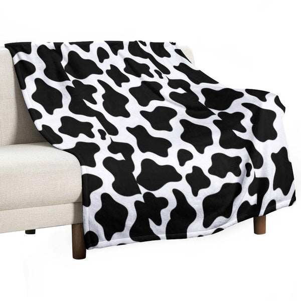 Cow Shrink-resistant Throw Blanket