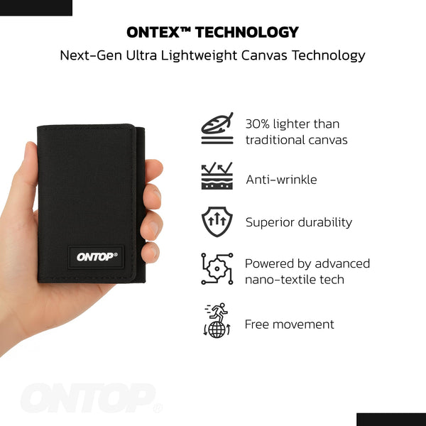 Trifold Wallet Canvas Card Holder