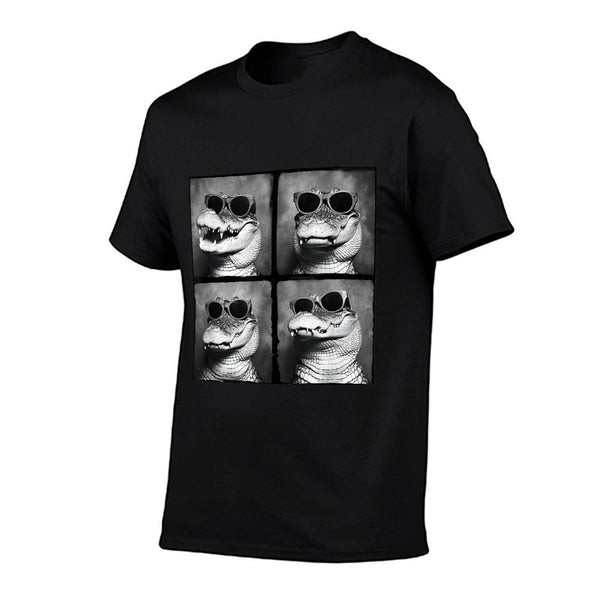 Funny Crocodile In Sunglasses Quirky Alligator Funny Gator T-Shirt