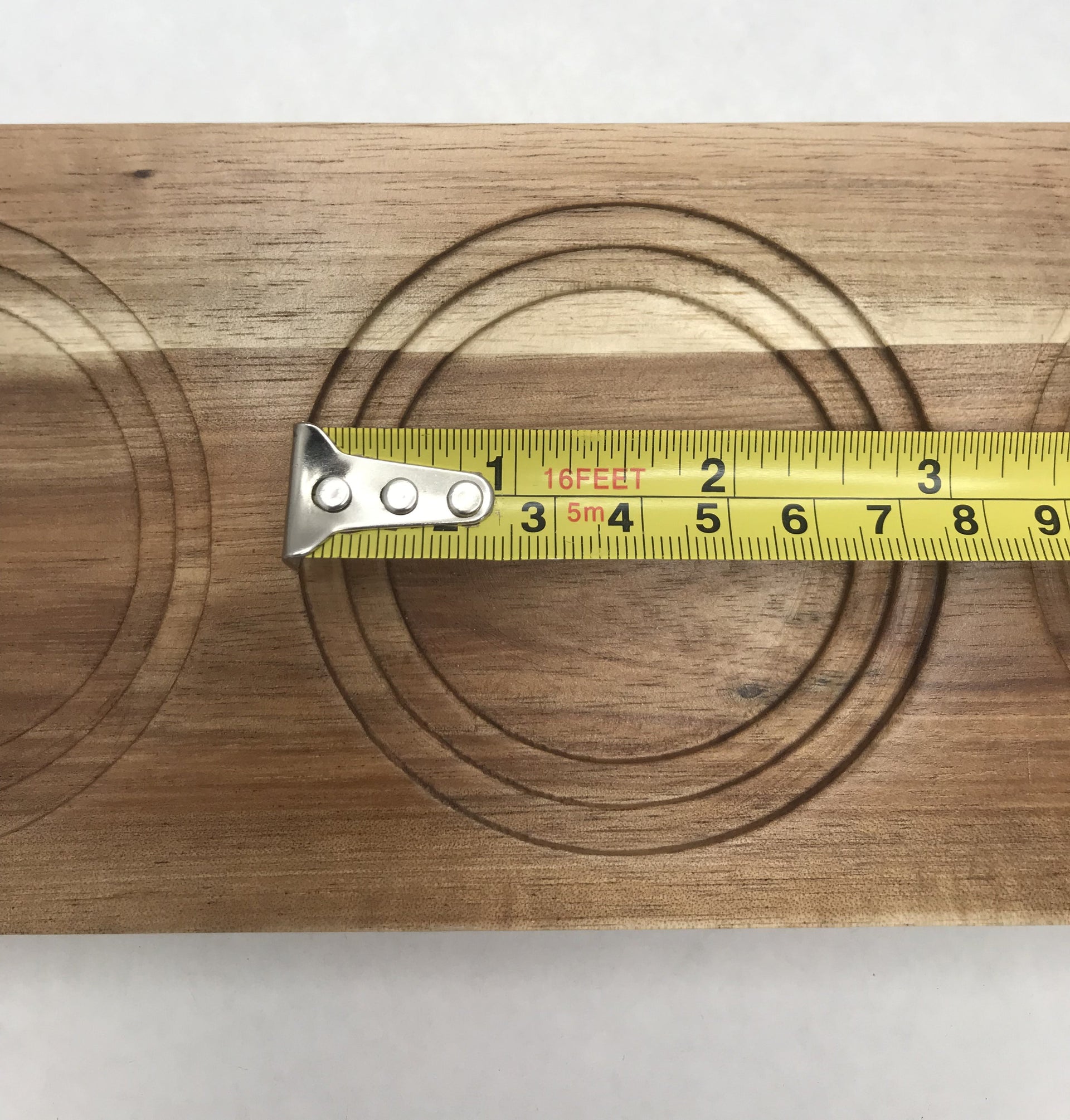 Zavis Green Acacia Wood 5 Hole Double sided Flight Board 21