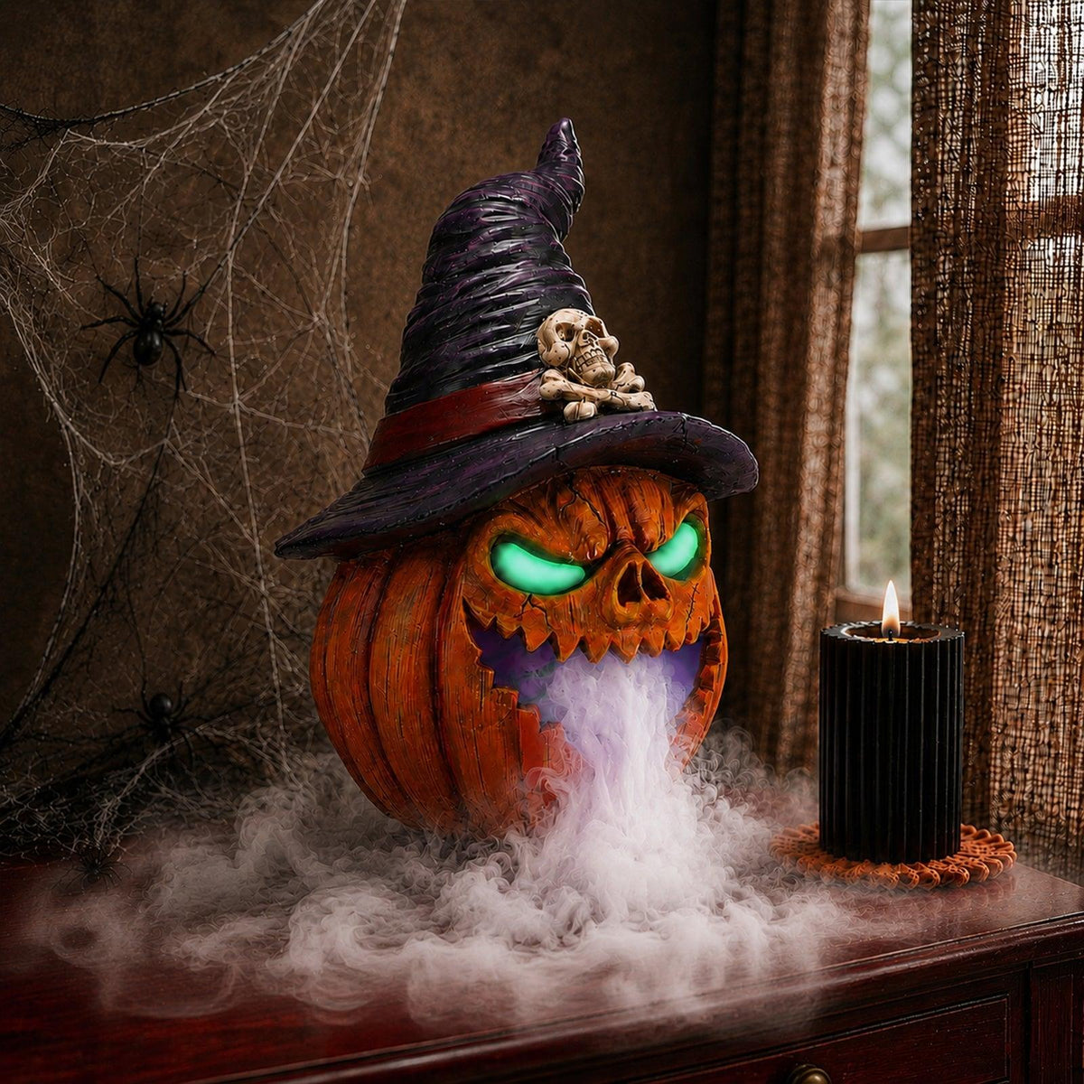 Halloween Jack-O'-Lantern Pumpkin Mist Maker Ornament