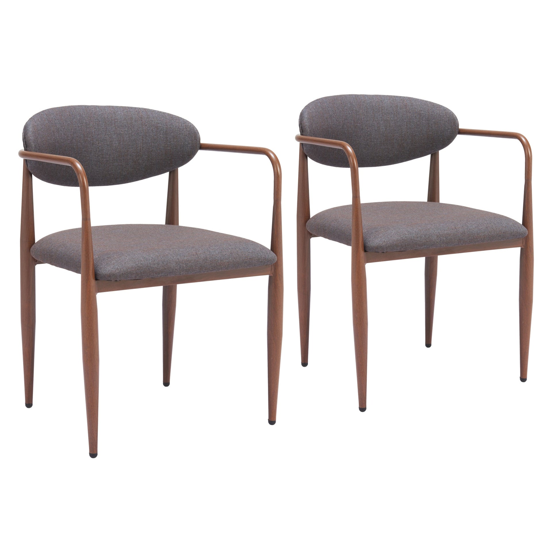 Zuo Modern Zens Dining Chair (Set of 2) Truffle Gray