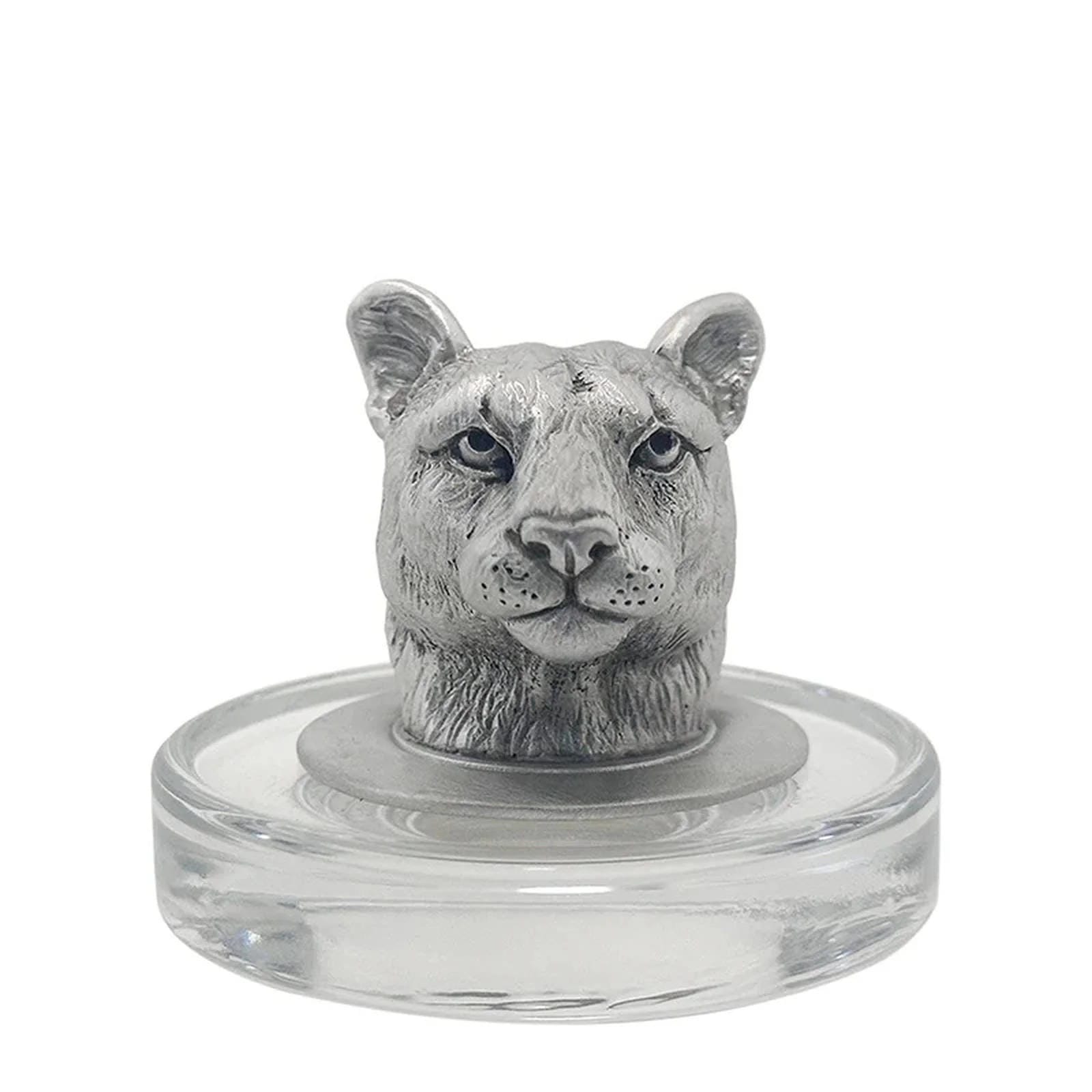 Penn State University Heritage Decanter with 3D Top Cougar and 2 Glasses with Chest Box