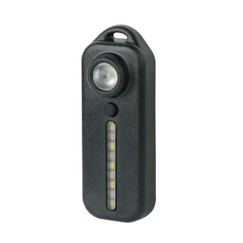 Mini LED Flashlight USB Rechargeable Bike Light Portable Pocket Flashlight Keychain Lamp Bicycle Taillight Flash Warning Light