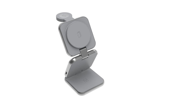 Foldable 3-in-1 wireless charger for mobile phones magnetic wireless fast charging suitable for Huawei Apple Watch charger