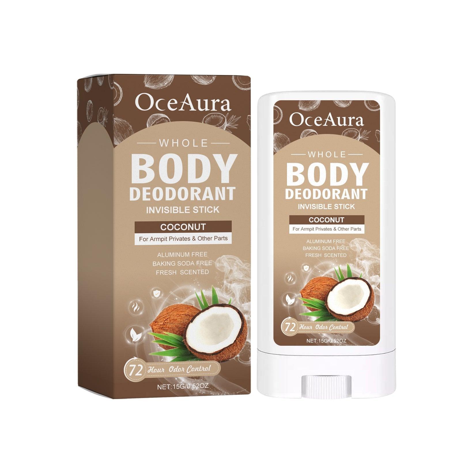 Whole Body Deodorant, Clean Armpit Sweat Odor Mild Refreshing Deodorant Stick