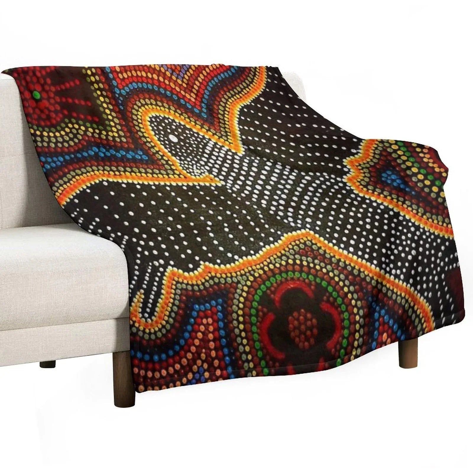 Black Cockatoo - Dreaming Throw Blanket