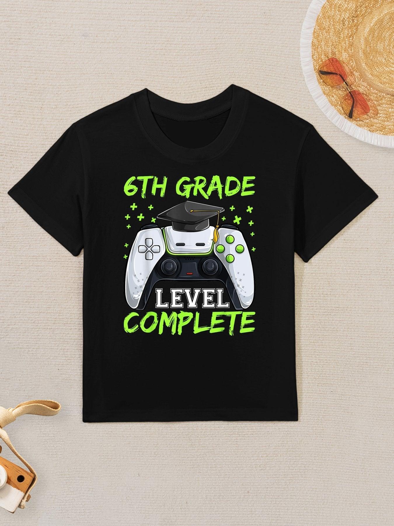 Graduation 6th Grade Level Completes, Graduate Boy Kids T-Shirt