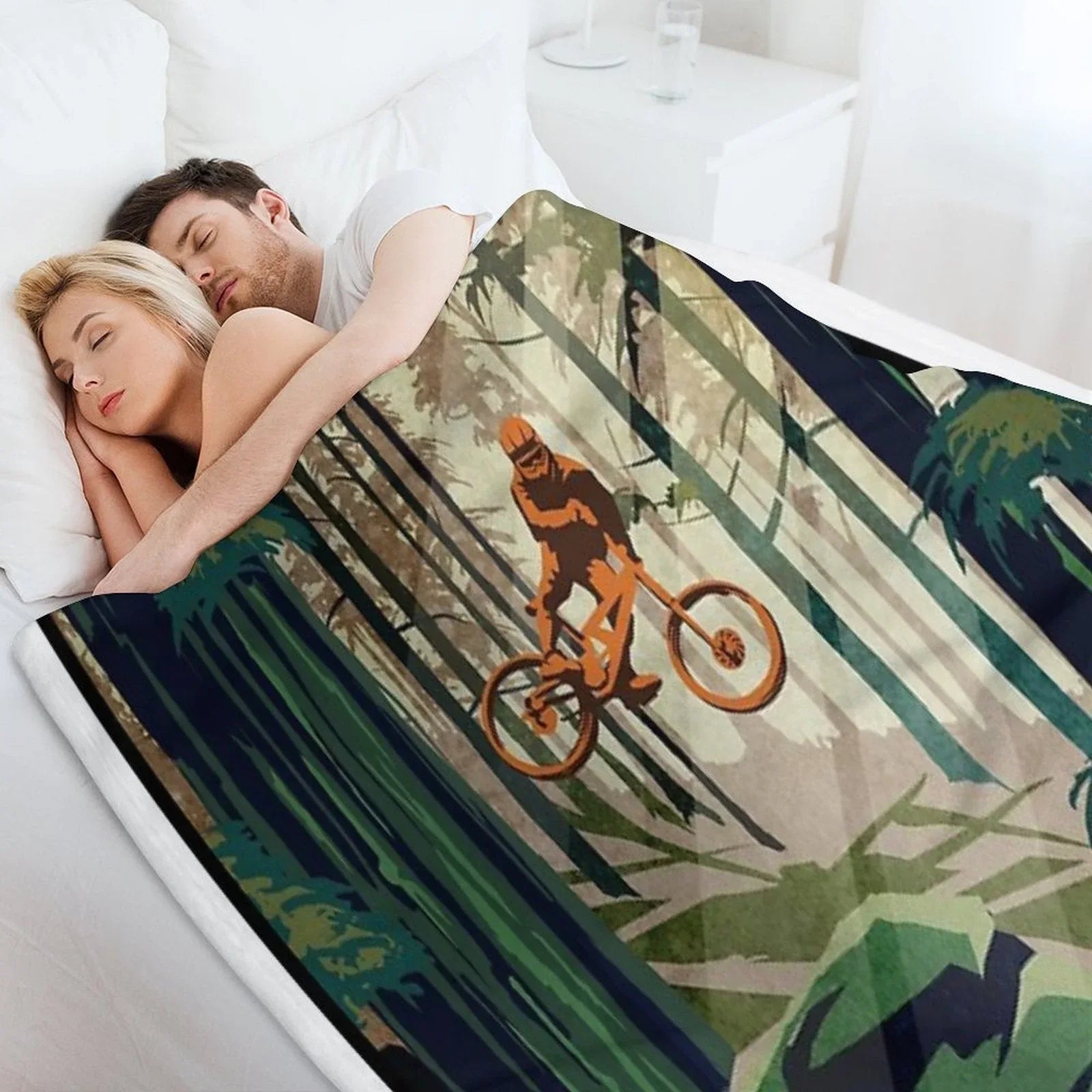 MY THERAPY Mountain Bike! Throw Blanket