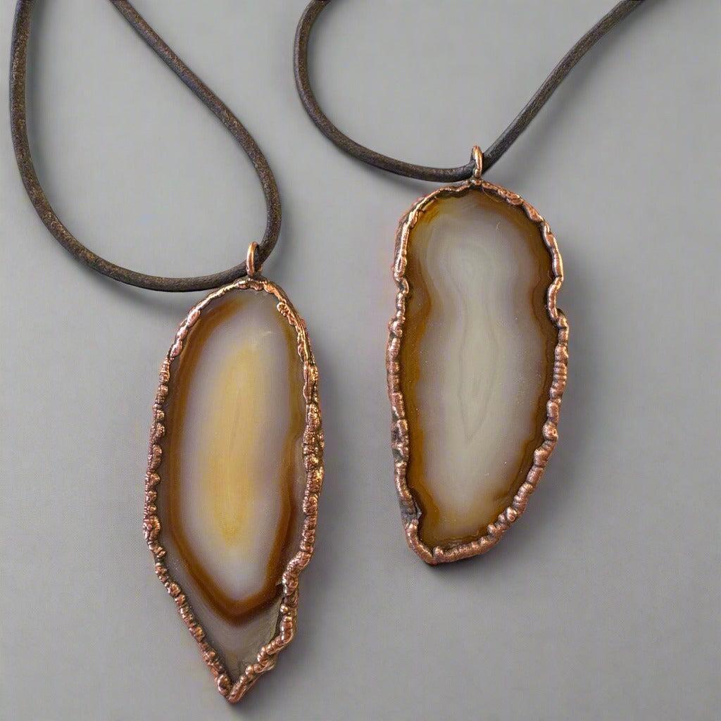 Copper Red Agate Boho Pendant Grounded Confidence | By Blackbird & Sage