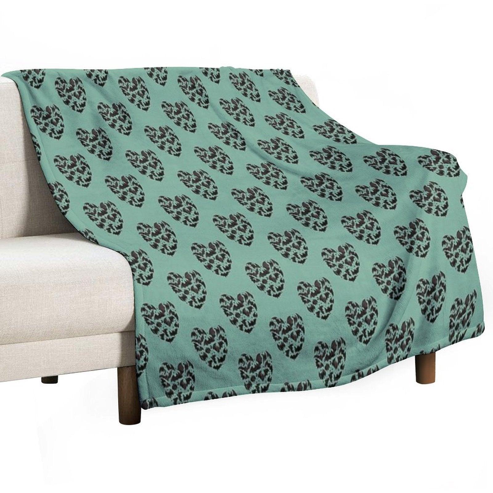 Bat Heart Throw Blanket