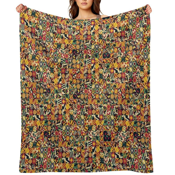 Bohemian Simple Geometric Machine-washable Throw Blanket