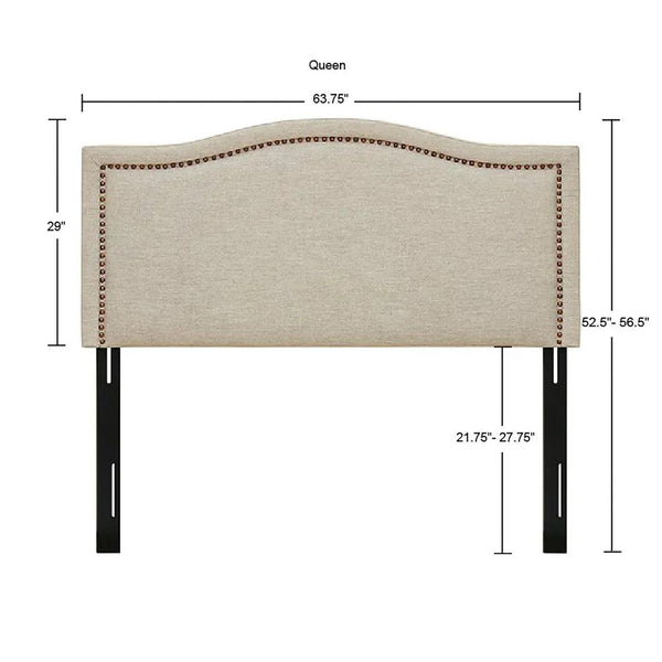 Nadine Upholstery Natural Headboard by Madison Park - Gifts for You 'n Me