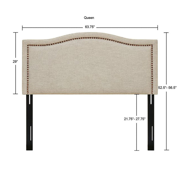 Nadine Upholstery Natural Headboard by Madison Park